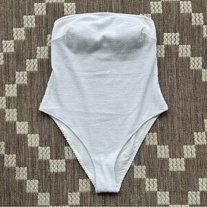 NWT H&M Textured Strapless Swimsuit Size M